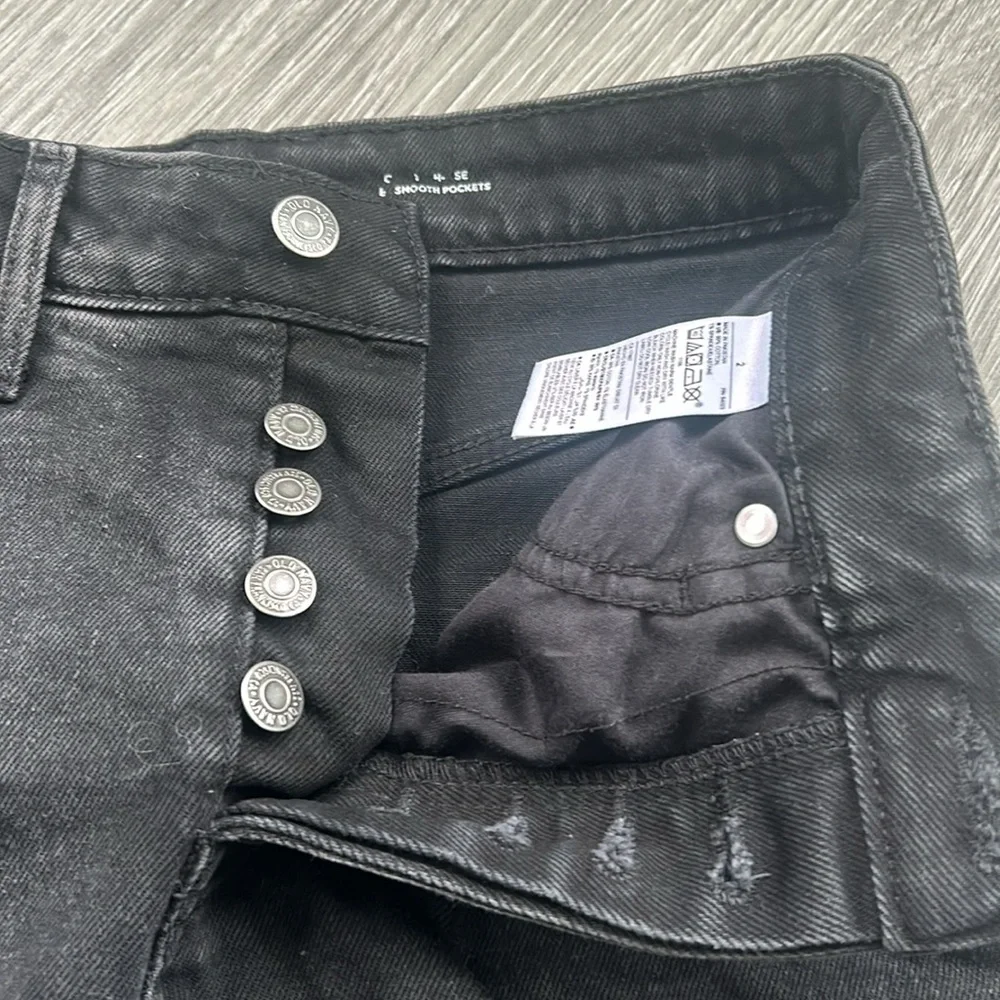 Old Navy Midi Black Denim Skirt